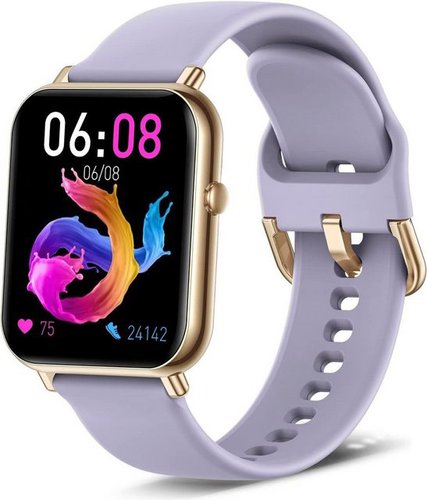 Mutoy Smartwatch, Fitness Tracker Uhr für Damen Herren Smartwatch (1,69" HD Voll Touchscreen Zoll) IP67 Wasserdicht Fitness Uhr, Uhren Watch für Android IOS, Pulsmesser Schrittzähler Schlafmonitor Aktivitätstracker