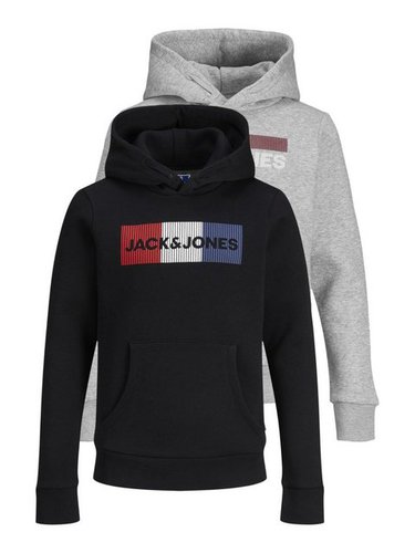 Jack & Jones Junior Sweatshirt JJECORP LOGO SWEAT HOOD 2PK MP JNR