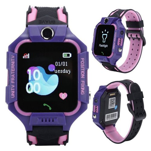 Pranite Kinder-Smartwatch 26F Multifunktion Wasserdicht Smartwatch, Anti-Verlust, SOS-Armbanduhr
