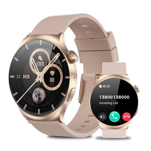 Yuede AMOLED Smartwatch Damen Herren, Neueste Fitness Uhr mit
