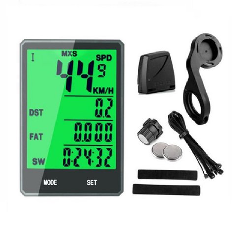 Welikera Fahrradcomputer Kabellos Multi Funktionen Bike Kilometerzähler Wasserdicht,LCD-Display