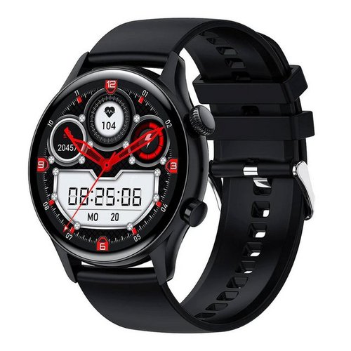 Motiofit Luxor (2023) Smartwatch (3,3 cm/1,3 Zoll), inkl. Ladekabel