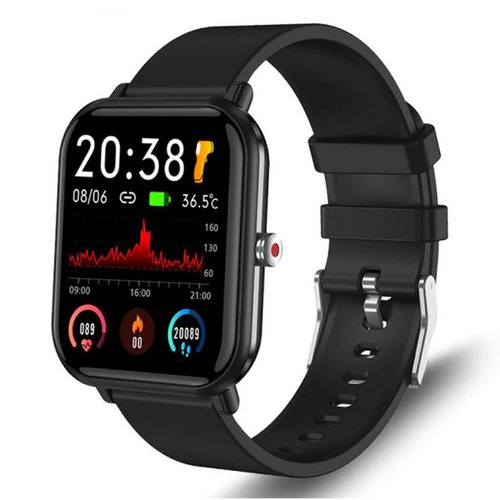 Tpfnet SW15 mit Silikon Armband individuelles Display Smartwatch