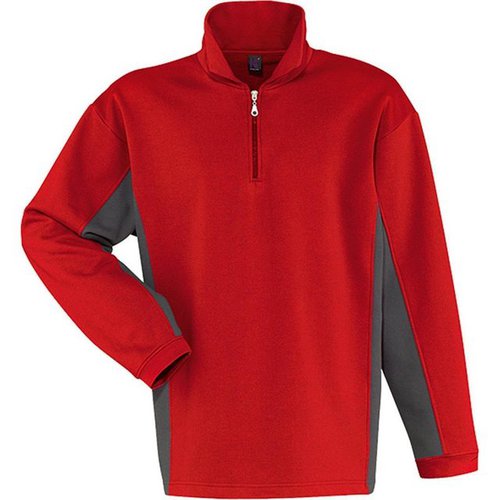 Kübler Sweater Shirt-Dress Sweatshirt rot/anthrazit