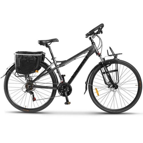 Carpat Sport Rennrad 28 Zoll Aluminium Rennrad, 700C Gravelbike mit Gepäckträger, 21 Gang Shimano Tourney Schaltwerk, Kettenschaltung, Trekkingrad, City Commuter Mountainbike Fahrrad