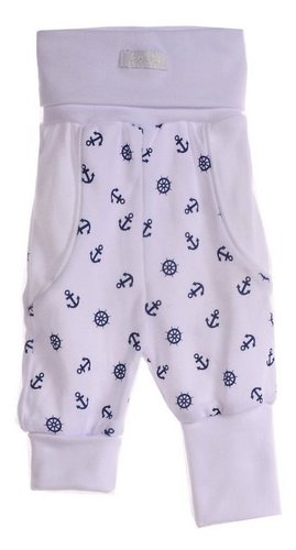 La Bortini Schlupfhose Hose Mitwachshose für Babys und Kinder 44 50 56 62 68 74 80 86 92 98 gemustert