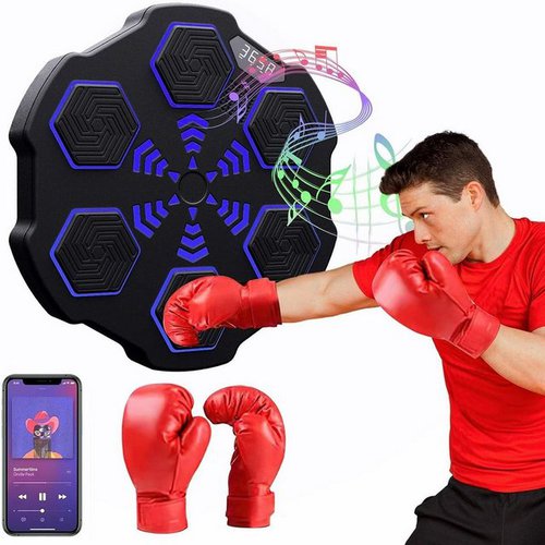 Yozhiqu Sportanzug Intelligentes elektronisches Boxtrainingsgerät, Musikboxen, LED-Licht, Bluetooth, Geschwindigkeitsregelung, Kalorienzählung