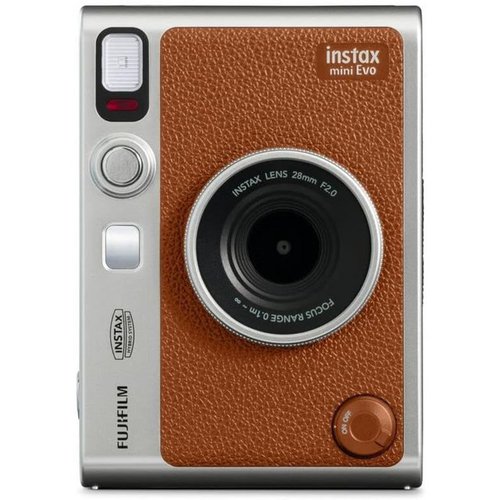 Fujifilm Instax Mini Evo black Sofortbildkamera (inkl. Li-IONen Akku, inkl. USB-C-Ladekabel, mit Hybridfunktion)