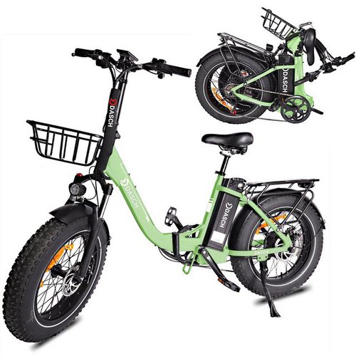 Aoucheni E-Bike E-Bike Uberno E5 Elektro-Faltrad 26", 48V 12Ah Batterieeinheit, Bürstenloser Hochgeschwindigkeitsmotor, (48V 12Ah Akku E-Mountainbike,mit intelligentem BMS. App und Kreuzfahrt, verstellbarer Sitz für Erwachsene, Herren Damen), mit Fahrradkorb