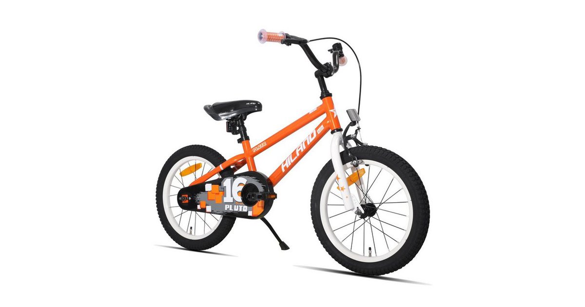 HILAND 16/18 Zoll Kinderfahrrad Jungen  Mit Sttzrdern, Handbremse &  Rcktrittbremse