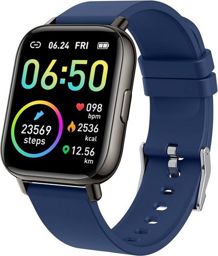 Motast Smartwatch (1,69 Zoll, Andriod iOS), Fitness Schrittzähler Pulsuhr, IP68 Wasserdicht Armbanduhr Sportuhr