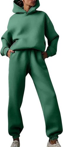 Fiddy Trainingsanzug Jogging-Damen-Sportanzug, einfarbig, modern