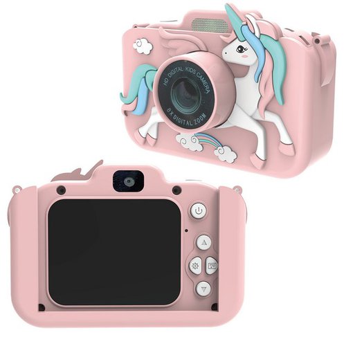 Ophy Kinderkamera 1080P 2,0-Zoll-Bildschirm Kamera Kinder mit 64GB-Karte Kinderkamera (8x opt. Zoom, inkl. Selfie Digitalkamera Kinder Fotoapparat Kinder, für 3-12 Jahre Jungen und Mädchen Weihnachten Spielzeug)