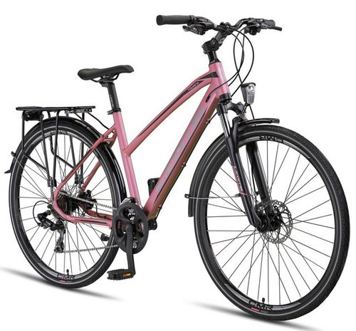 Licorne Bike Trekkingrad Premium Touring Trekking Bike in 28 Zoll - Fahrrad, 21 Gang Shimano, Kettenschaltung