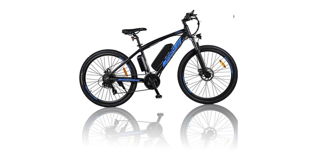Myatu EBike 27,5 Zoll Elektrofahrrad Citybike für Herren mit 36V 12,5AH Batterie, Shimano