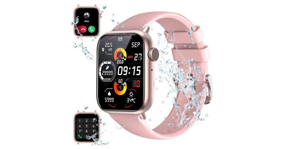 Apple Watch Uhr Zum Telefonieren Und Whatsapp Tisoutec Smartwatch