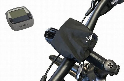 Fasi E Bike Display Schutz Bosch Intuvia Fleece gefüttert schwarz E-Bike Akku
