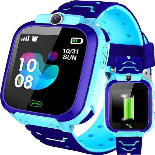 Retoo für Jungen und Mädchen Armbanduhr Smartwatch (1.44 Zoll), mit Musik Wecker Schulmodus Taschenlampe GPS SOS Anruf Uhr Handy