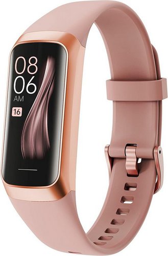 Findtime Fur Damen Mit Fitness Tracker Smartwatch (1,1 Zoll, Android iOS), mit Whatsapp Funktion Puls Lauf Armband Tracker Schrittzähler