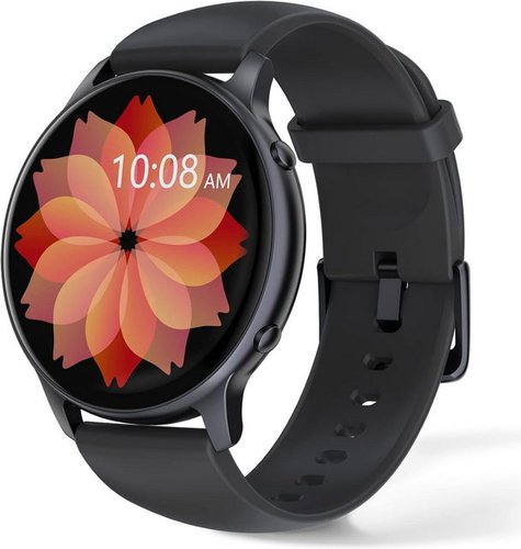 Tuyoma Smartwatch (1,3 Zoll, iOS und Android), Fitnessuhr IP68 Wasserdicht Schrittzähler mit Herzfrequenz 300mAh Akku