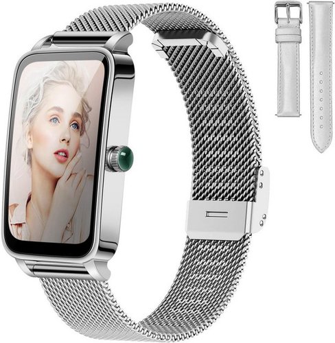 Bocloud Smartwatch (1,45 Zoll, Android iOS), Damen herren für ip68 wasserdichte mit rechteckig sportmodi