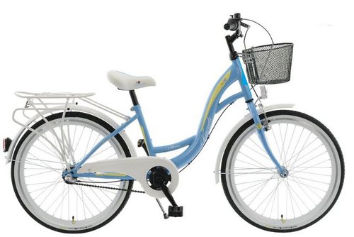 Breluxx Kinderfahrrad 24 Zoll Kinderfahrrad Schulfahrrad Vittoria mit Rücktritt, hellblau, 3 Gang Shimano Nexus Schaltwerk, Nabenschaltung