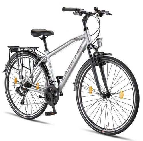 Licorne Bike Trekkingrad Life M-V-ATB Premium Trekking Bike in 28 Zoll - Fahrrad, 21 Gang Shimano, Kettenschaltung