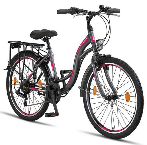 Licorne Bike Cityrad Stella Premium City Bike in 24, 26 und 28 Zoll, 21 Gang