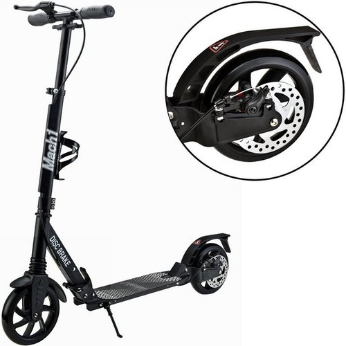 Mach1 Cityroller Kickscooter Tretroller mit 200x40mm Rollen XXL Wheel u. Scheibenbremse