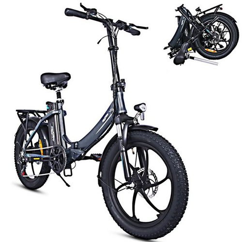 Fangqi E-Bike 20 Zoll Klapprad Elektrofahrrad,E-Bike,Shimano 7-Gang,48V/15Ah akku, Kettenschaltung, Heckmotor, (spar-set,E-Mountainbike, E-Dirtbike, MTB (Fahrmodi: Pedal-Modus und Power-Assist-Modus), Stadtfahrräder, Smartbikes, Elektrofahrräder für Herren und Damen), Datendisplay, Lithium-Ionen-Akku, Höhenverstellbare Sattelstütze