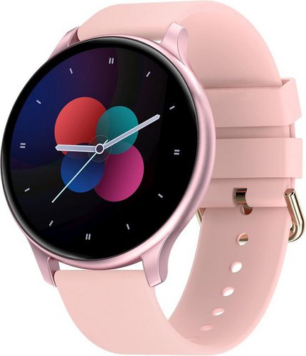 Findtime Fur Damen Fitnessuhr Telefonieren Blutdruck Schrittzähler Sport Smartwatch (Android / iOS), mit Lautsprecher Telefonfunktion Digital Armband Fitness Tracker