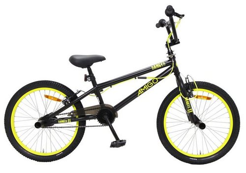 T&y Trade BMX-Rad 20 ZOLL BMX KINDER FAHRRAD RAD 360° ROTOR Freestyle BIKE DANGER GELB, 360° Rotorsystem, Pegs