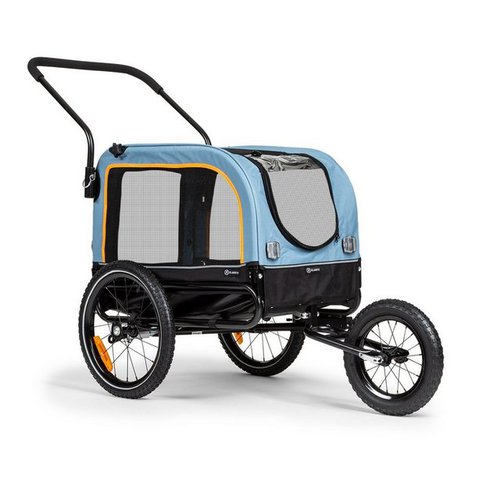 Klarfit Fahrradkinderanhänger Corgi 2-in-1 Hundeanhänger & Hundebuggy