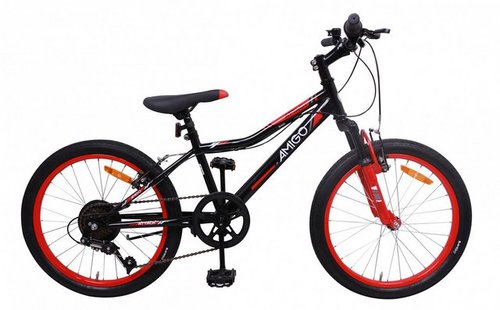 Amigo Kinderfahrrad Mountainbike • 20 Zoll Jungen 6G Fahrrad • Alter 6 - 8 Jahre, • Felgenbremse