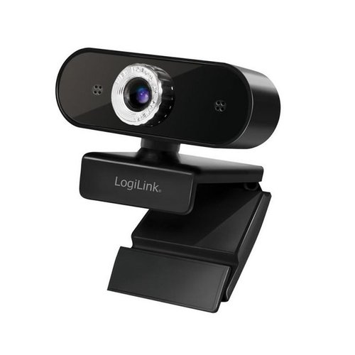 Logilink UA0368 Webcam (HD, USB, Clip-on Befestigung, Plug and Play, Skype, Google Meet, FaceTime)