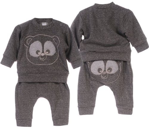 La Bortini Jogginganzug Baby Anzug Pulli und Hose 2Tlg. Set 56 62 68 74 80