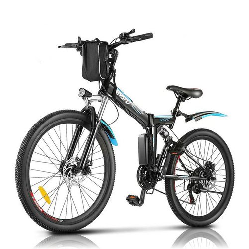 Myatu E-Bike 26 Zoll E-Mountainbike Elektrofahrrad mit 36V 10,4AH Akku, 21 Gang, Kettenschaltung, 375,00 Wh Batterie