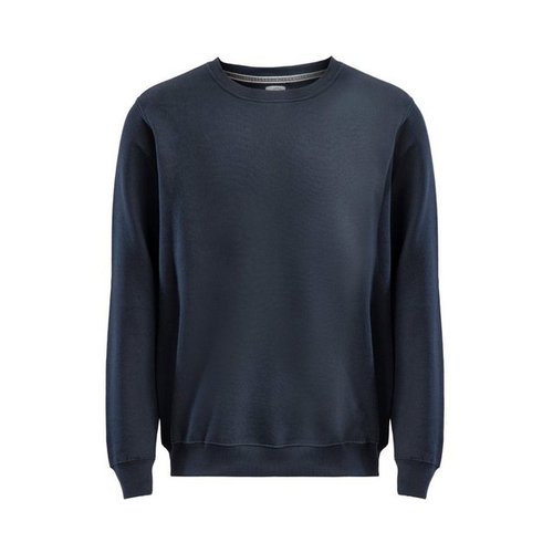 Hometex Premium Textiles Sweatshirt Rundhals Sweatshirt, Basic Pullover aus Baumwolle & Polyester, Ideal für Arbeit, Freizeit, Schule oder als Trainingskleidung
