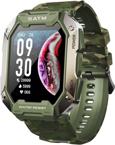 Ibetter Smartwatch, Damen Herren Uhren Watch für Android IOS, Smartwatch (Fitness Tracker Uhr 1.71" HD Voll Touchscreen,IP68 Wasserdicht Fitness Uhr mit Pulsmesser Schrittzähler Schlafmonitor Stoppuhr Musiksteuerung, 24 Trainingsmodi Sportuhr Aktivitätstracker Smartwatch Smartwatch cm), IP69 Wasserdicht