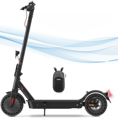 Letgospt E-Scooter ELEKTROSCOOTER 500 Watt Motor mit Zulassung ABE 10 Zoll E-roller, 20,00 km/h, mit Straßenzulassung ABE Max 40km klappbar Elektroroller, Stoßdämpfung