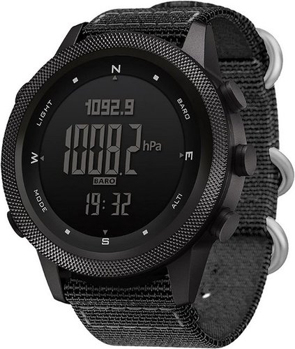 North Edge APACHE-46 Digitale Sport für Herren Militä Smartwatch (Andriod iOS), mit Kompass Temperatur Schrittzähler Sport Taktische Überlebensuhren
