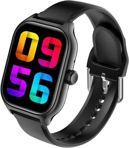 Smooce Für Kinder Fitness-Tracker Schrittzähler Smartwatch (1.85 Zoll, Android / iOS), mit Bluetooth-Anruf, Sprachassistent Sport, Schlafüberwachung,SportUhr