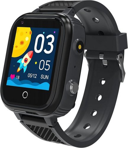 Kesasohe für Kinder, GPS-Uhr Schrittzähler Smartwatch (1,4 Zoll), mit 4G HD-Anruf, Video, SOS, Chat, Telefon, IP68, wasserdicht Spiele