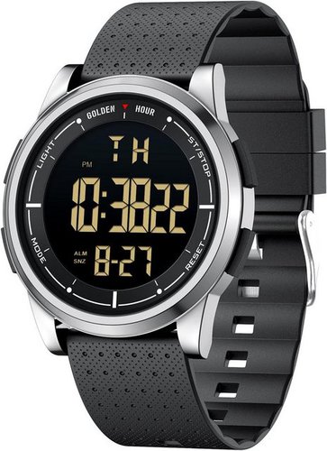 Affute für Herren & Damen Minimalistisch Sport Watch, mi t5ATM Schwimmen Digital wasserdichte Ultra-Dünne Weitwinkel-Display