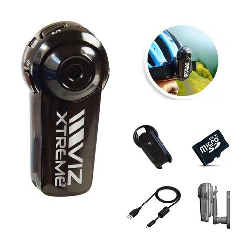 Best Direct Best Direct® Viz Xtreme® + Action Kit Set Outdoor-Kamera (0 MP, USB, für Sturzhelme, für Kleidung und drehbare Halterung)