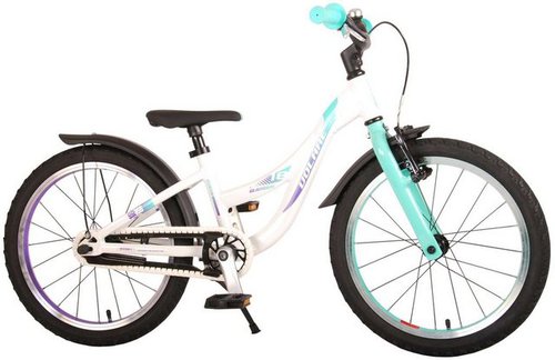 Tpfsports Kinderfahrrad Volare Glamour 18 Zoll mit Rücktritt + Handbremse, 1 Gang, (Mädchen Fahrrad - Rutschfeste Sicherheitsgriffe), Kinder Fahrrad 18 Zoll mit Ständer Laufrad Mädchen Kinderrad