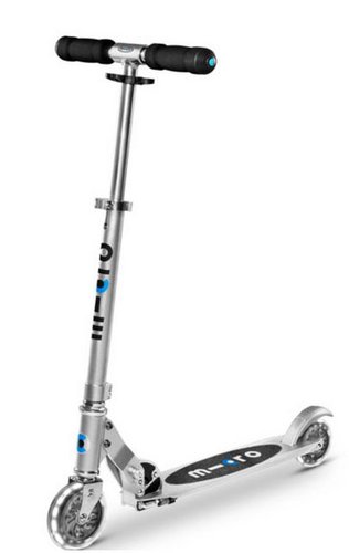 Micro Scooter Scooter Sprite LED silver