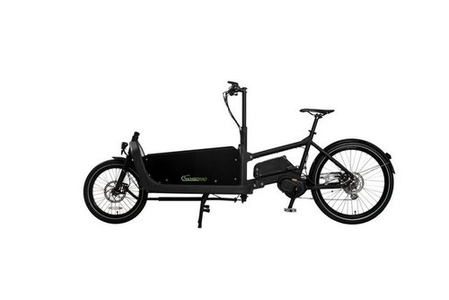 Sachsenrad E-Bike E-Bike Cargo Lastenrad 20 Zoll 250W 36V Schwarz, 8 Gang Shimano, Kettenschaltung, Mittelmotor, (1 Stück), mit Regenabdeckung
