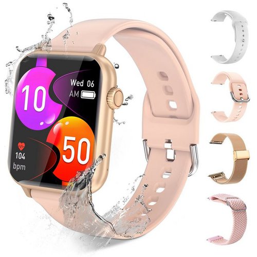 Walkbee Smartwatch Fitness Tracker Uhr für Damen Herren mit