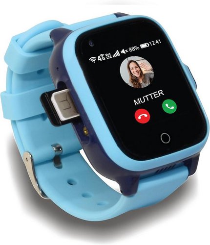 Kuus Smartwatch (1,4 Zoll, Android, iOS), Kinder Mit GPS und Telefon, Tracker Kinder mit ortung IP67 wasserdicht